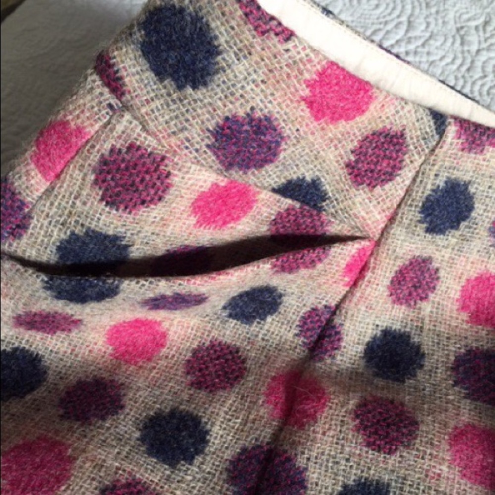 Boden wool polka dot skirt Size 14